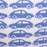 Kissen Autos, mit deinem Namen aus Biobaumwolle