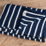 Tagesdecke blau weiß groß Biobaumwolle